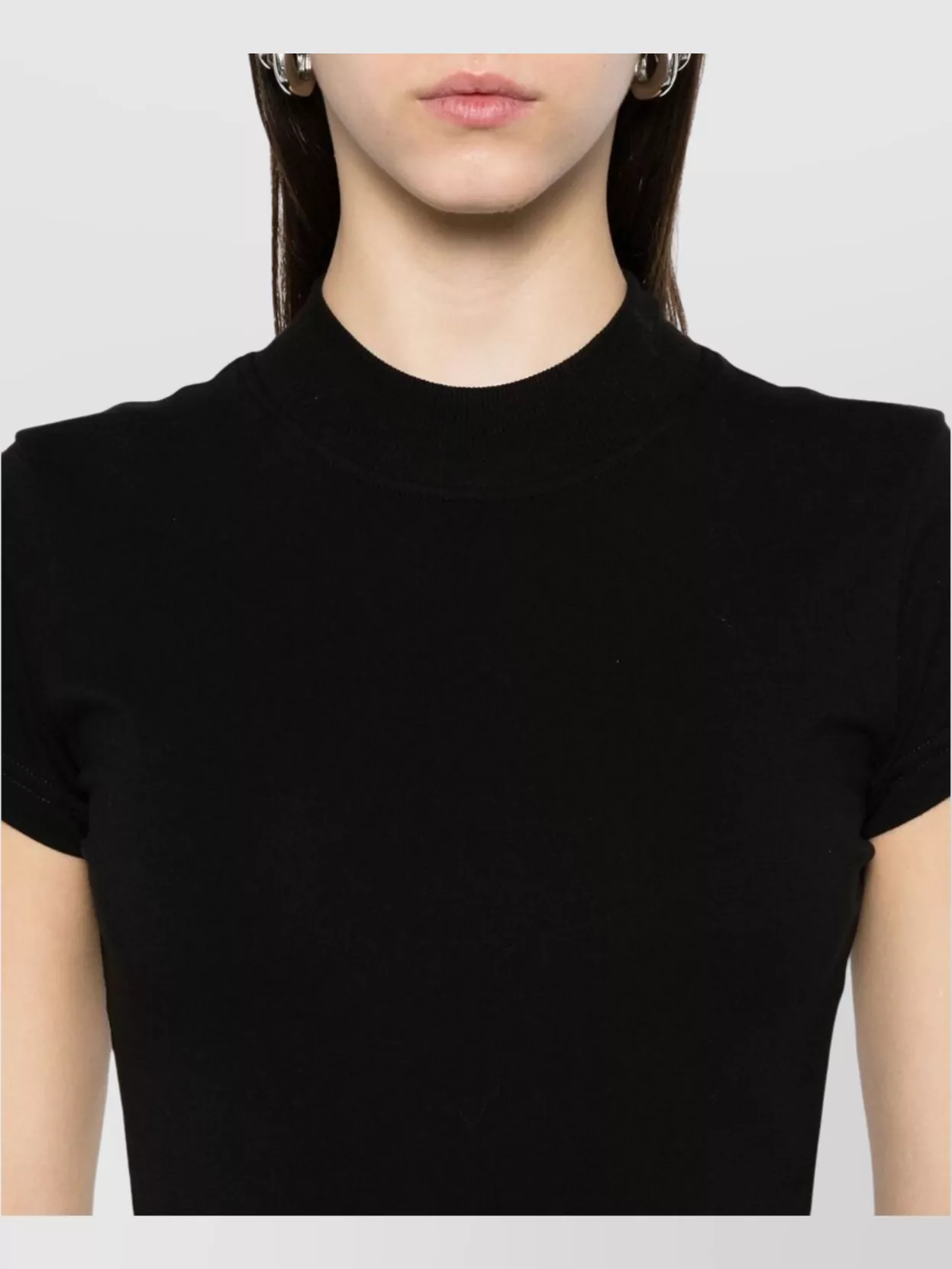 Alaïa Embroidered Logo Bodysuit T-Shirt