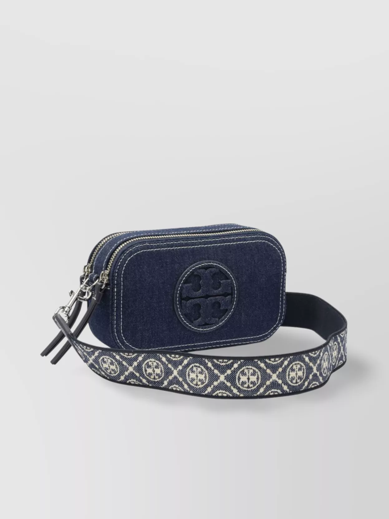 Tory Burch Adjustable Strap Crossbody Bags With Contrast Stitching