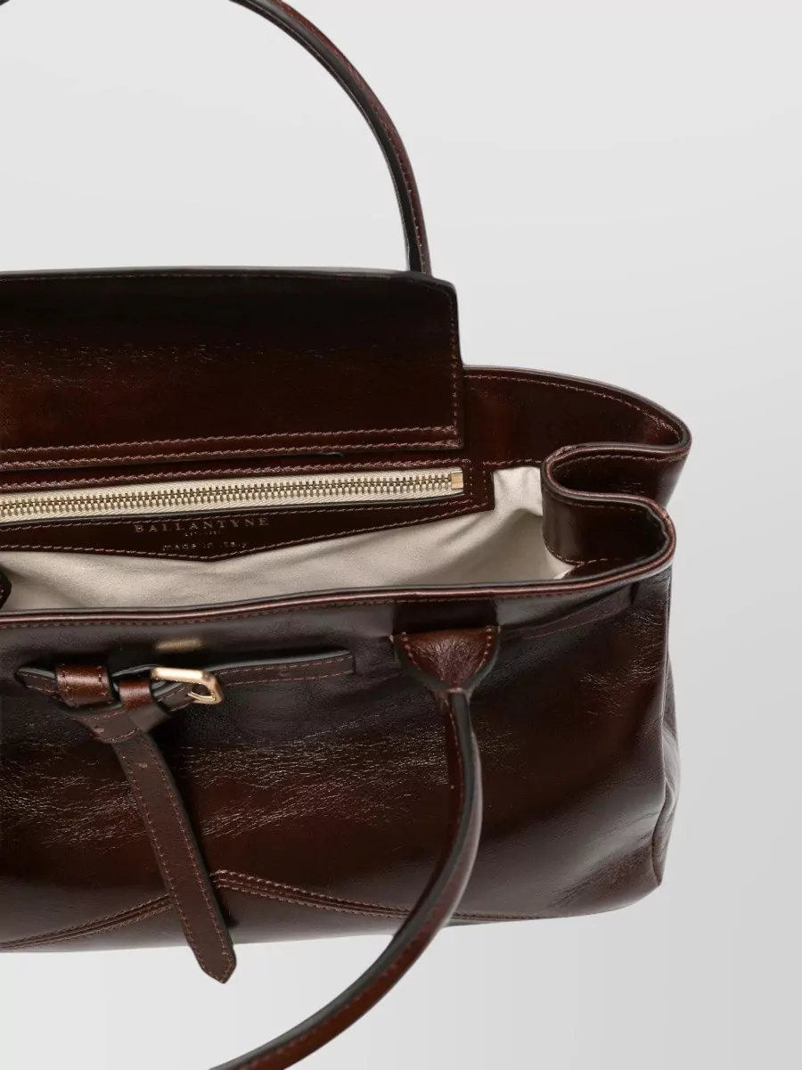 Ballantyne Glossy Leather Shoulder Bag