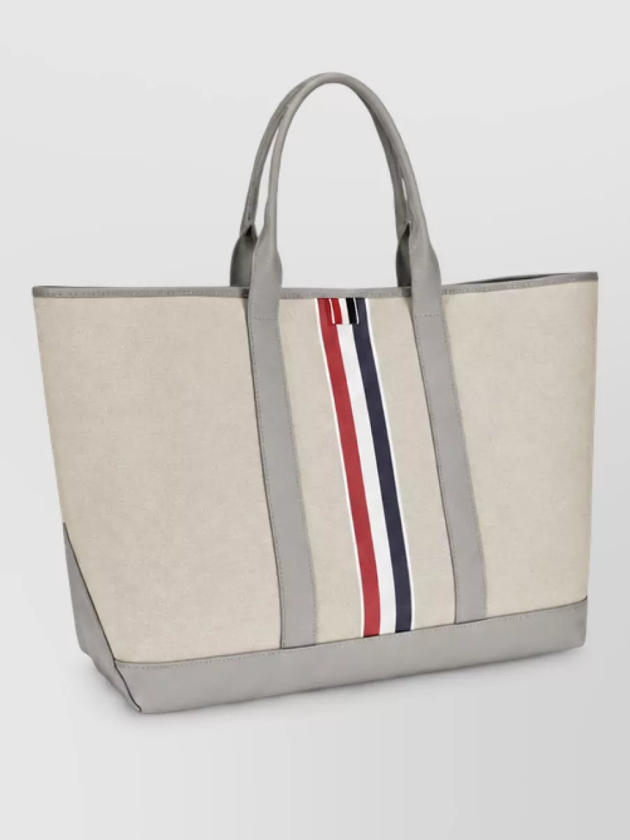 Thom Browne Fabric Tote Bag