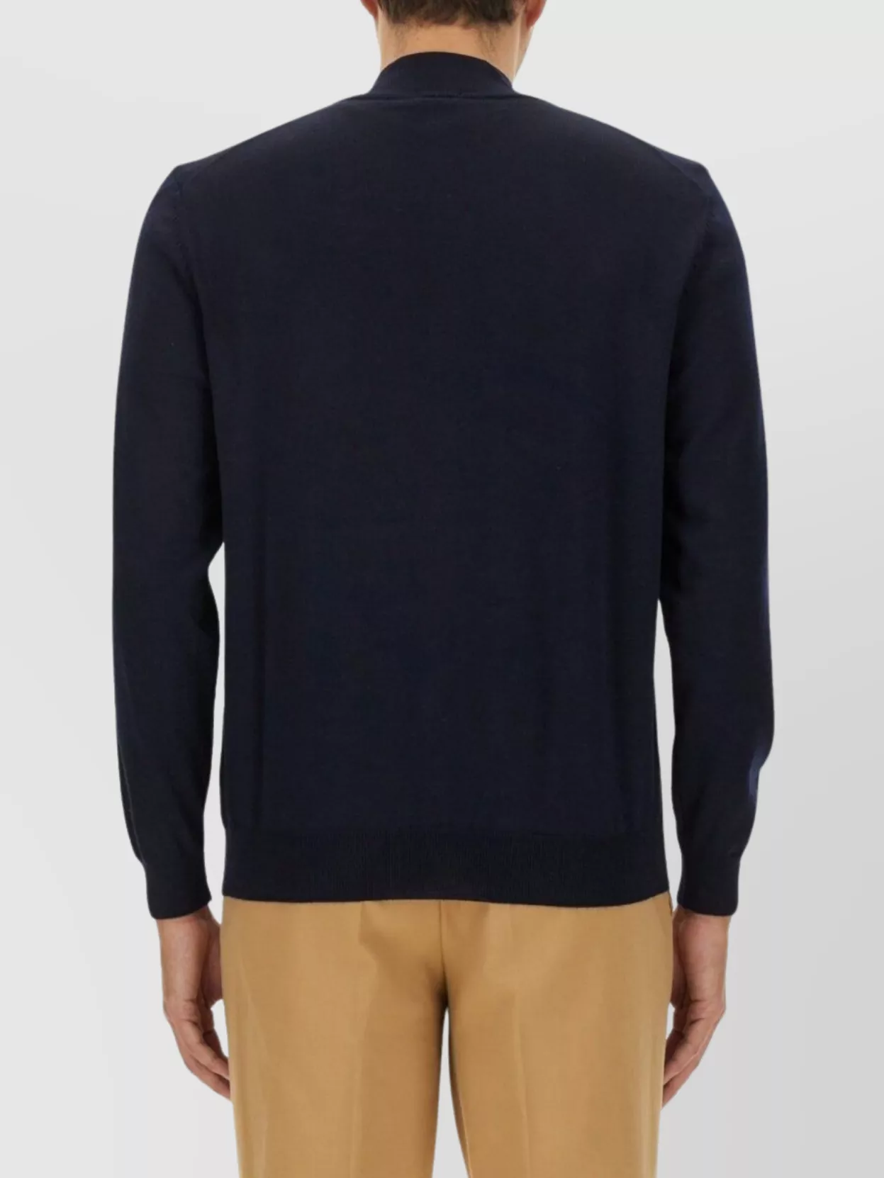 Boss "Balonso" Cardigan With Ribbed Cuffs And Hem