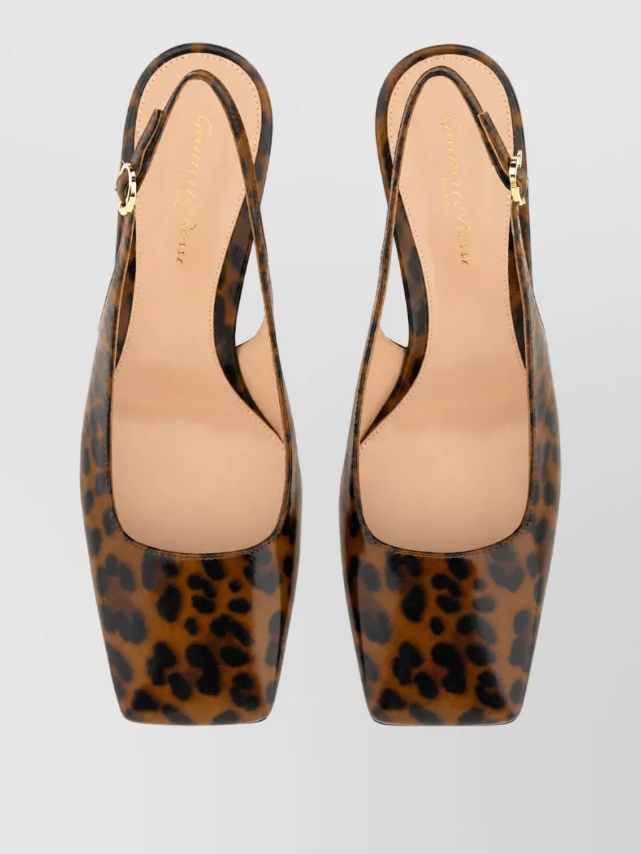 Gianvito Rossi Leather Slingback Mules