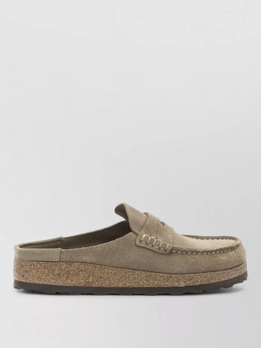 Birkenstock Loafers Slippers Cork Sole Moc Toe