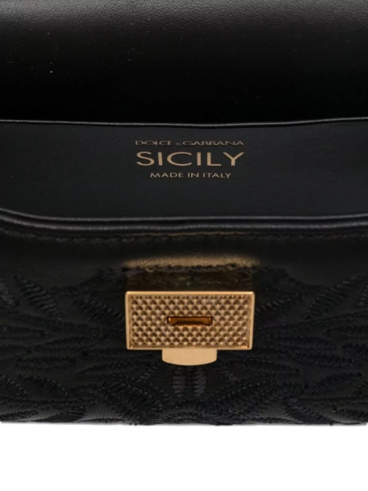 Dolce&Gabbana Small Handbag Featuring Embroidered Design