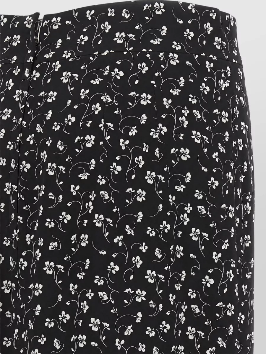 Dolce&Gabbana Silk Floral-Print High-Rise Midi Pencil Skirt
