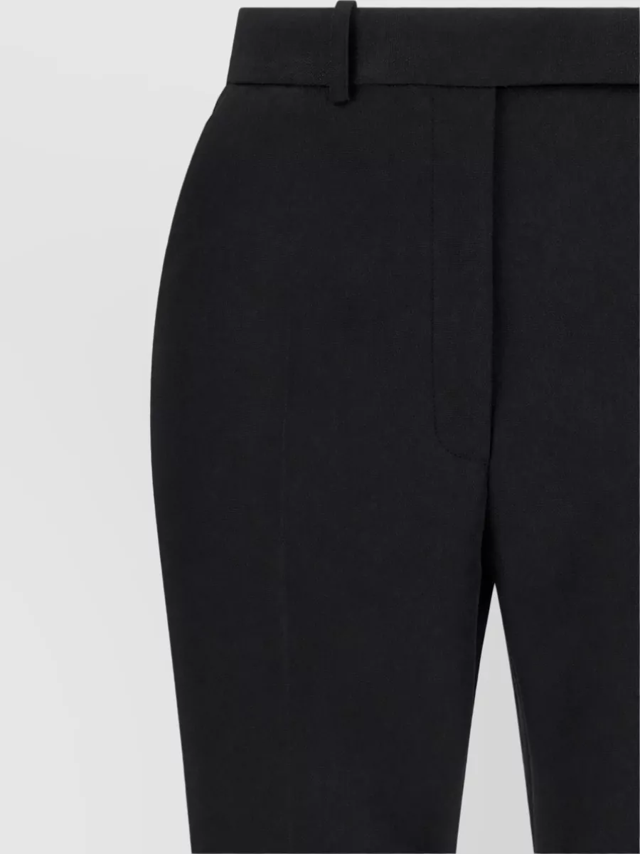 Elisabetta Franchi Virgin Wool High-Rise Flared Suit Trousers