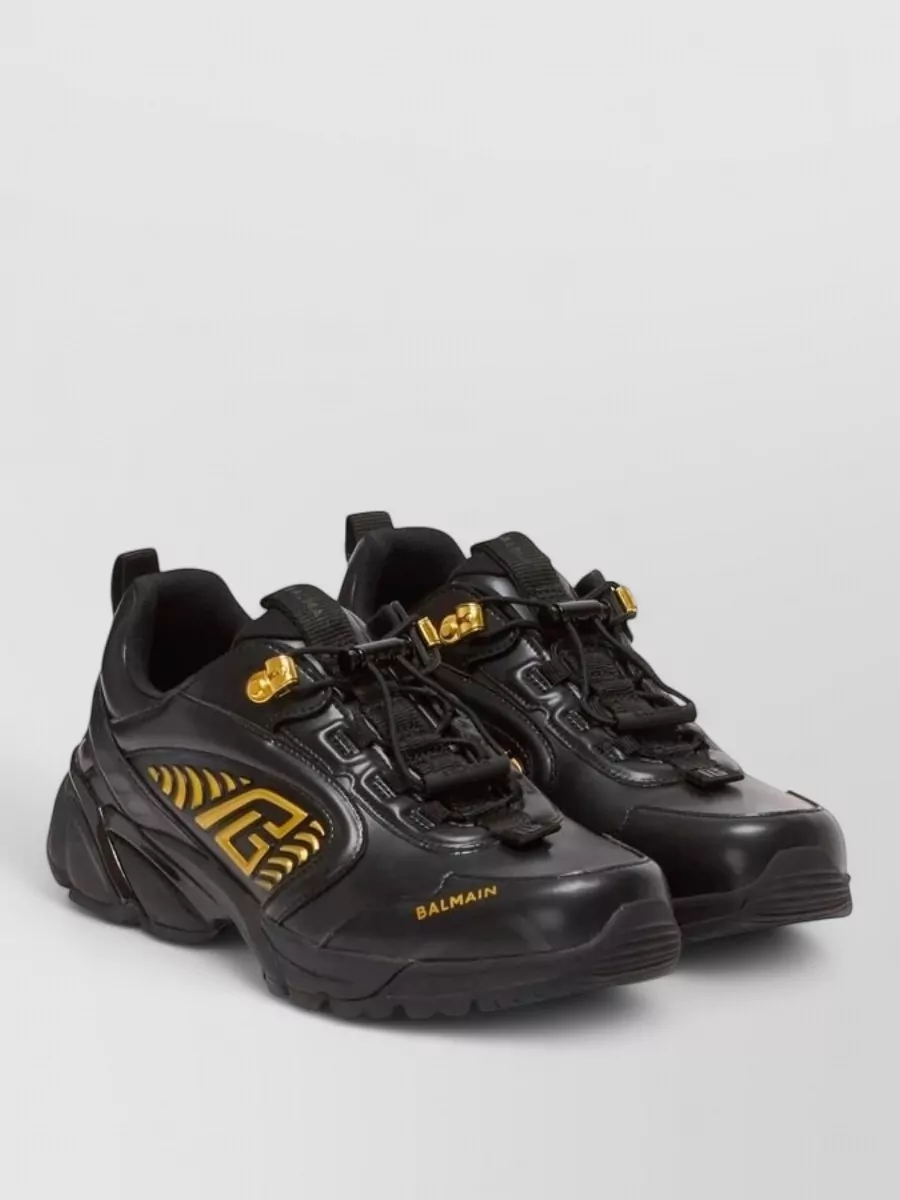 Balmain leather low-top sneakers
