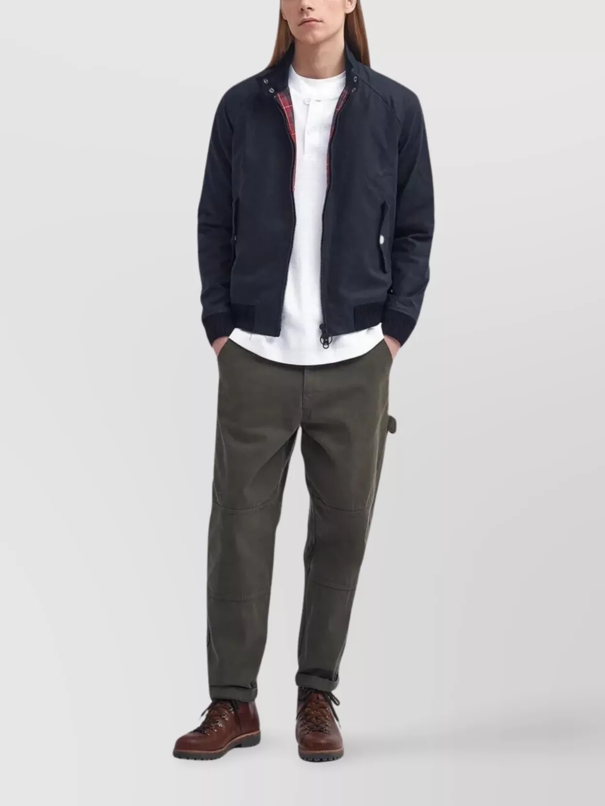 Baracuta Unisex Waxed Jacket Snap Collar