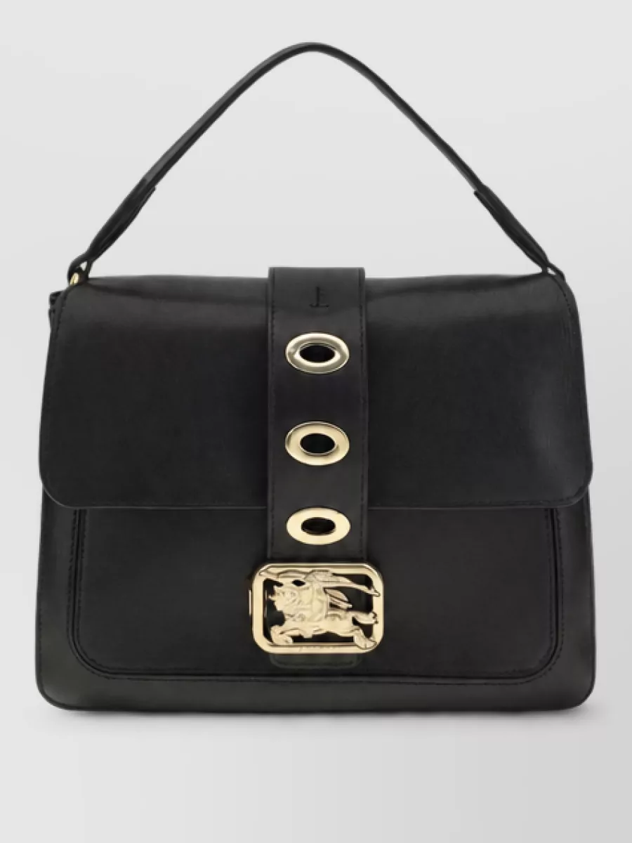 Burberry Small Rider Lamb Leather Shoulder Bag