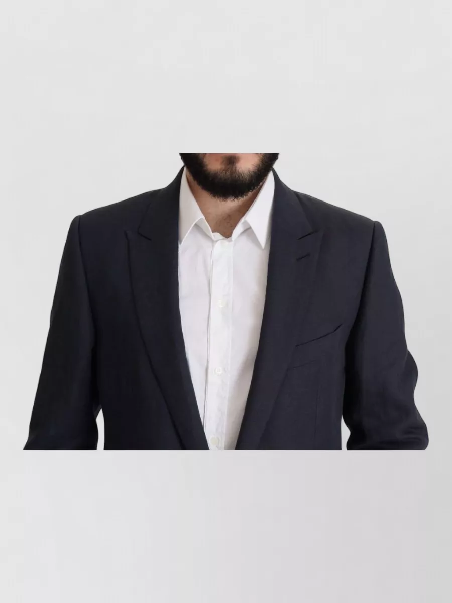 Dolce&Gabbana Linen Single-Breasted Blazer