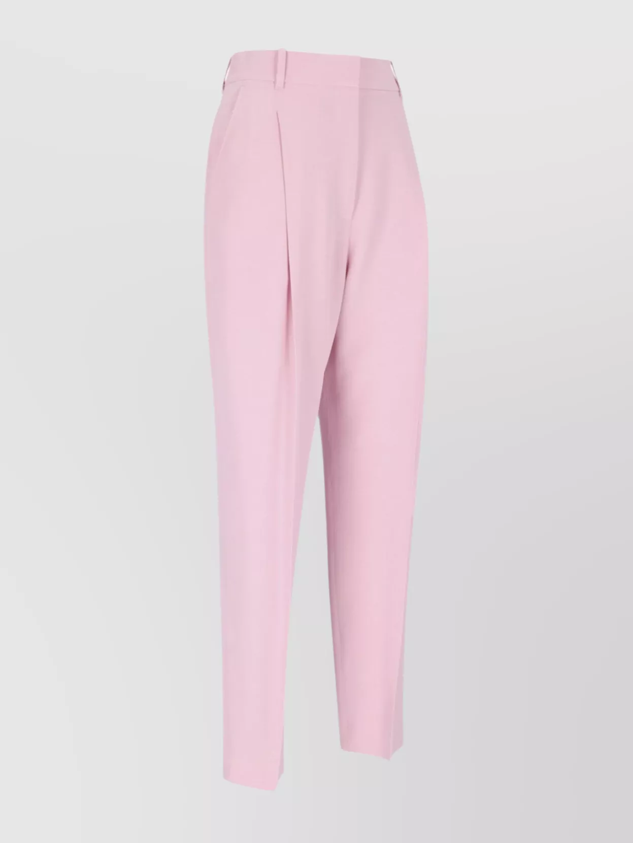 Alexander Mcqueen Alexander Mc Queen Pink Regular Trousers With Pleats In Pink