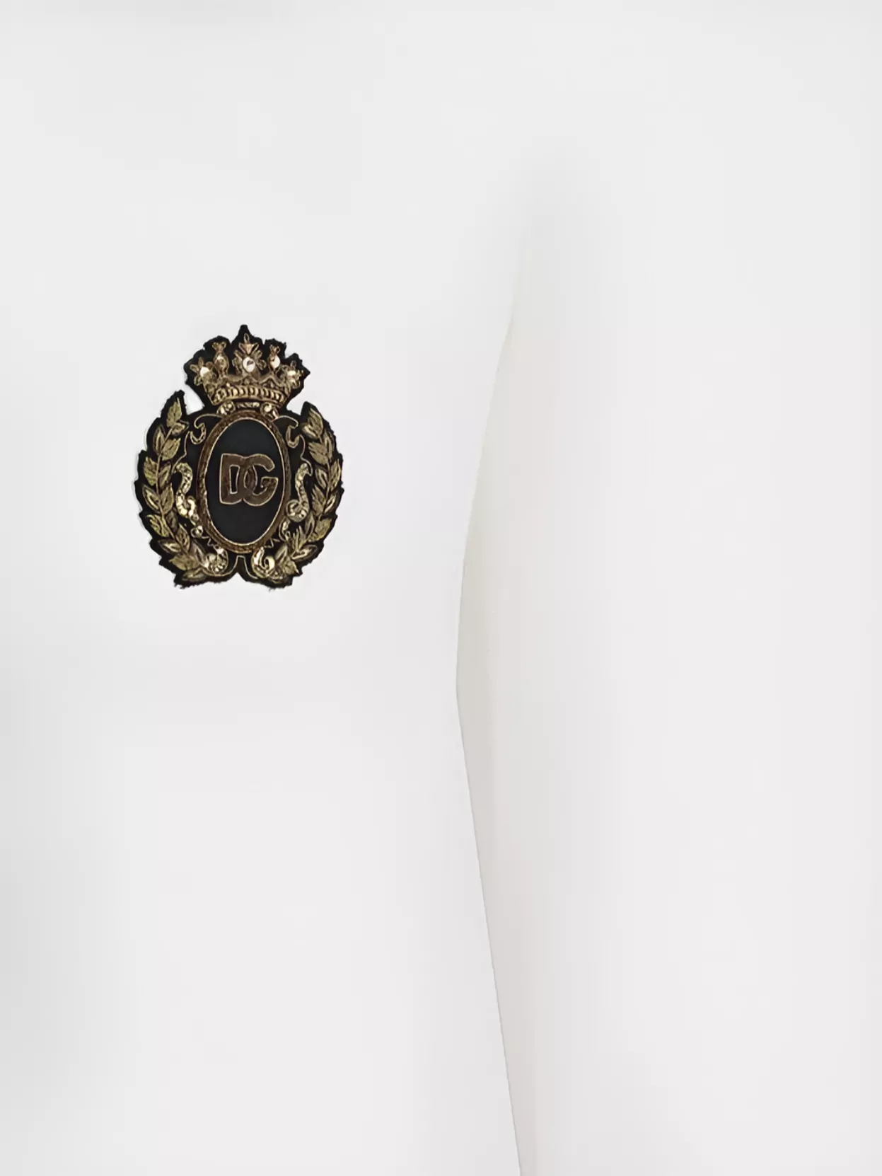 Dolce&Gabbana Regular Fit Monochrome Pattern Button-Down Collar Shirt
