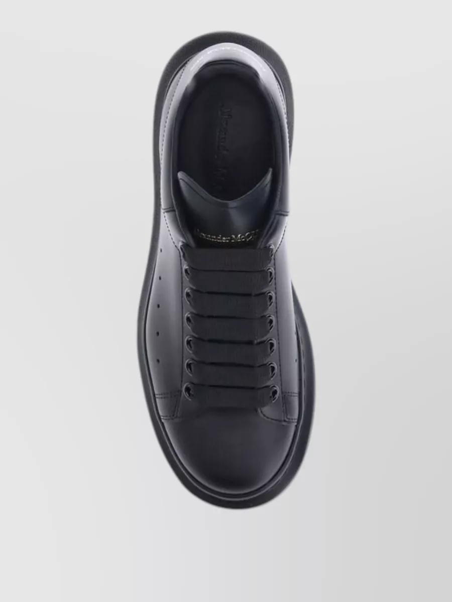 Alexander Mcqueen Leather Platform Sneakers