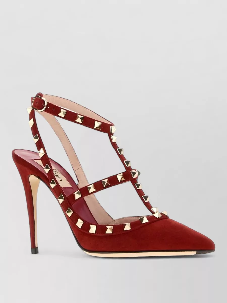 Valentino Garavani suede leather rockstud pumps