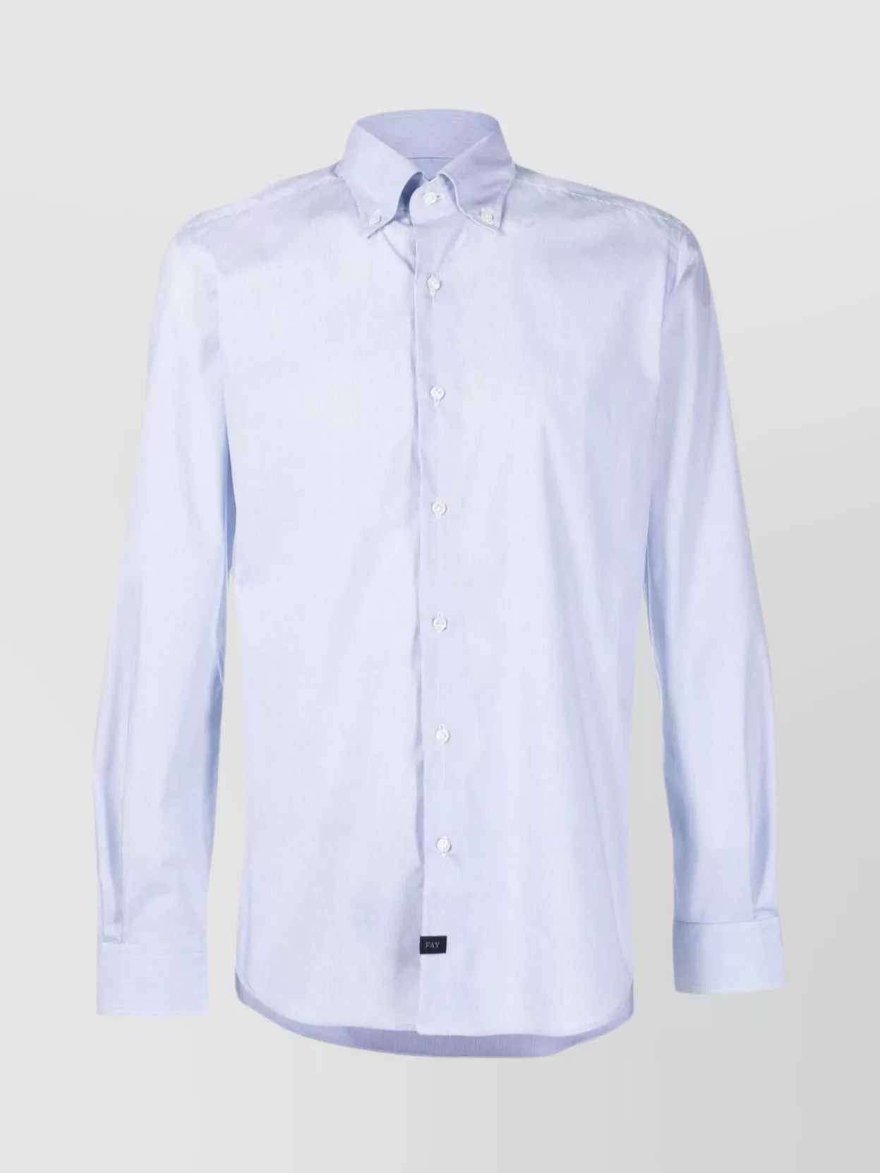Fay Stretch Shirt Button-down Collar In Multi
