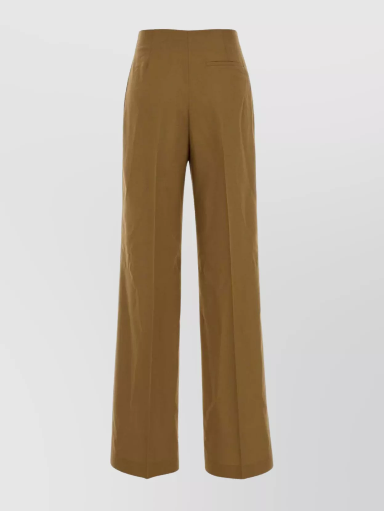 Alberta Ferretti Camel Stretch Polyester Blend Palazzo Pant In Gold
