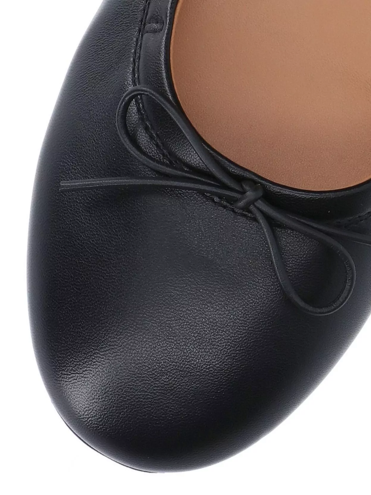 TOD'S BOW ROUND TOE RUBBER SOLE BALLERINA SHOES 