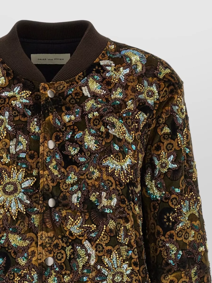 Dries Van Noten Embellished Bomber Jacket