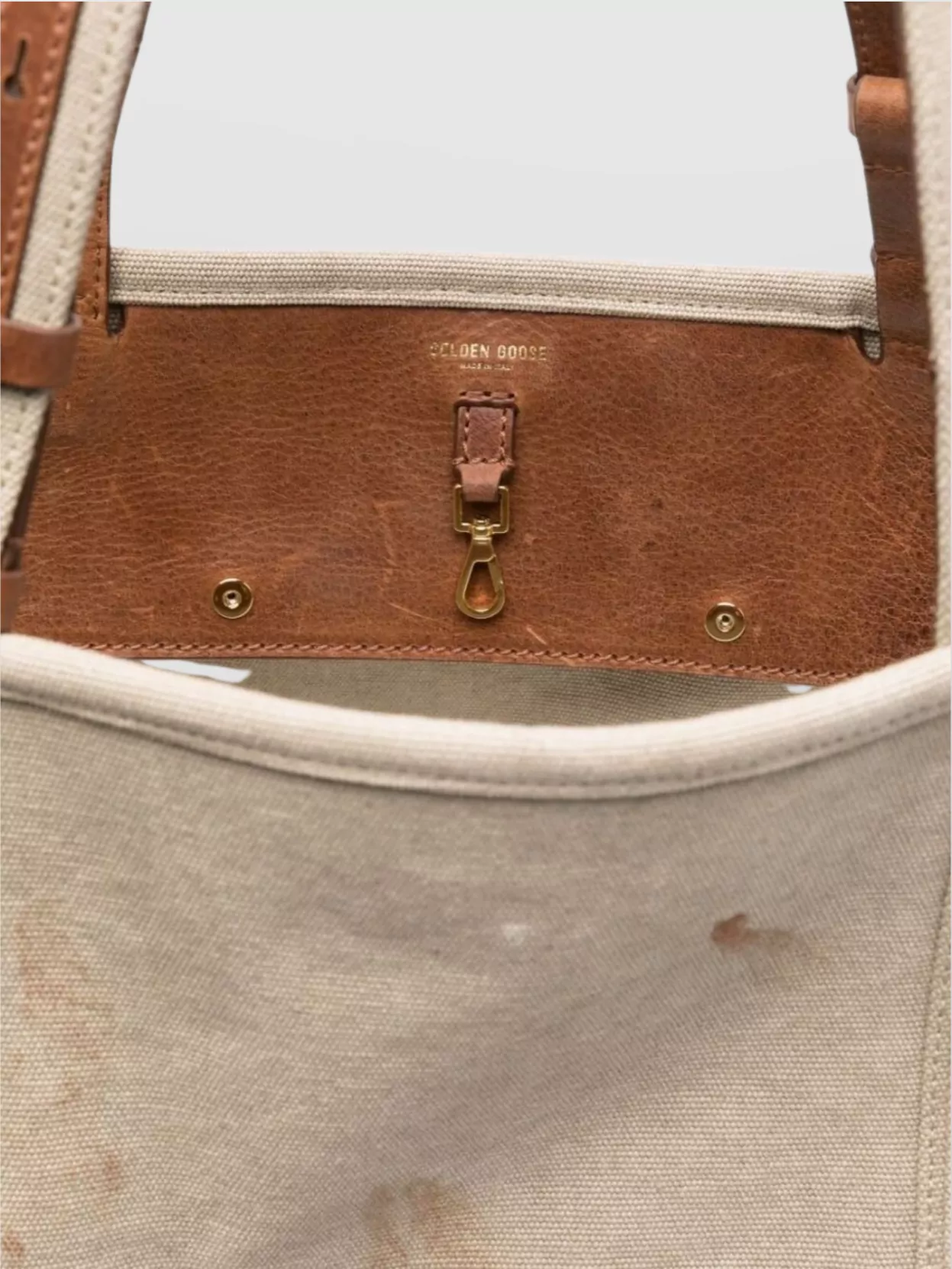 Golden Goose Distressed Effect Tote Bag With Detachable Strap
