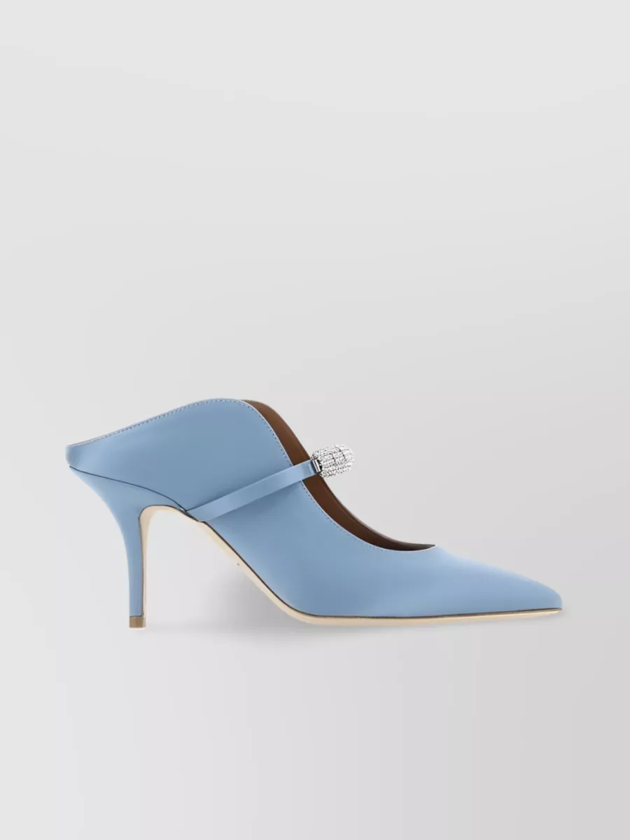 Shop Malone Souliers Bella 70mm Crystal Mules In Blue