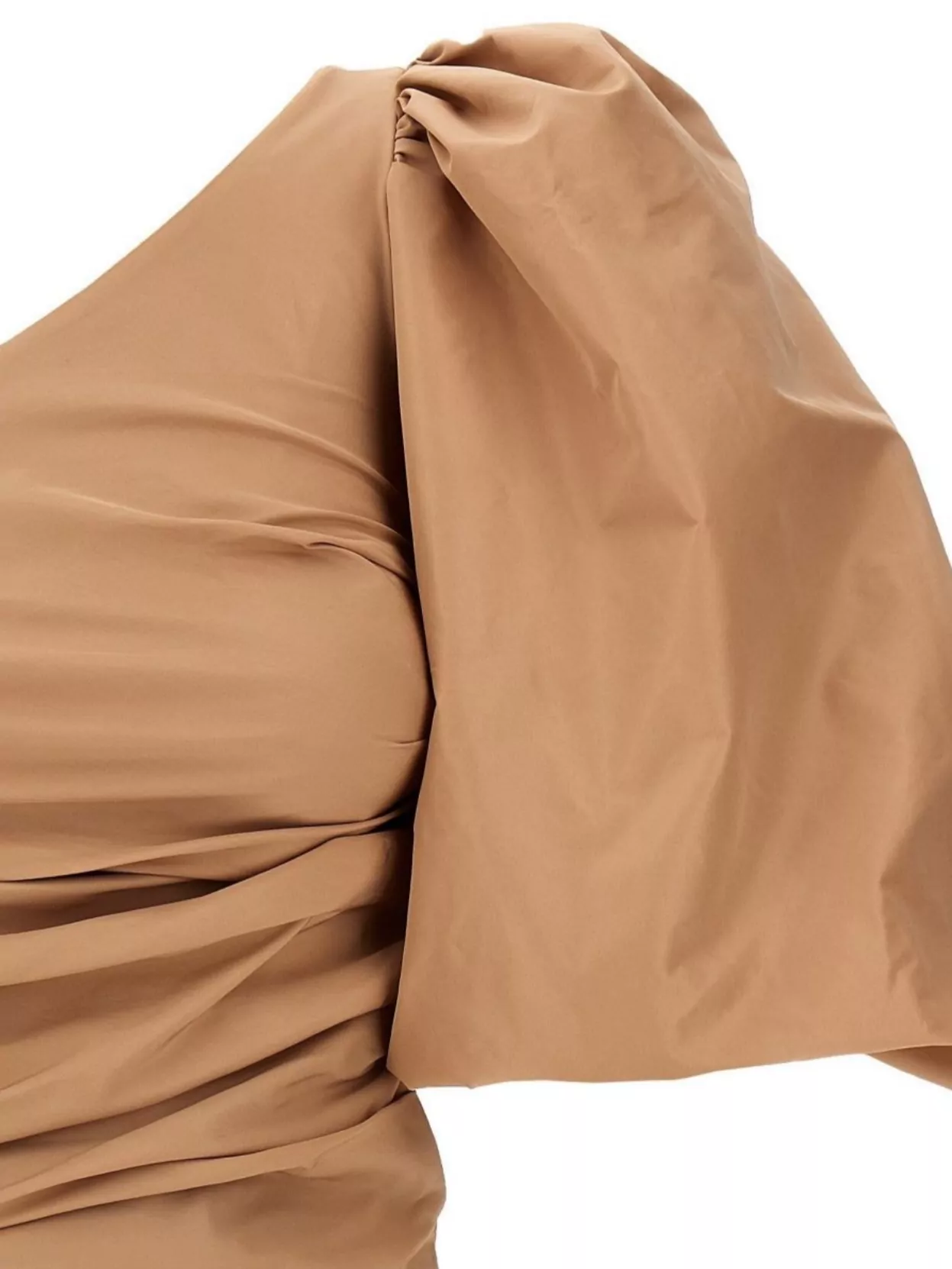Pinko Asymmetrical One-shoulder Taffeta Top