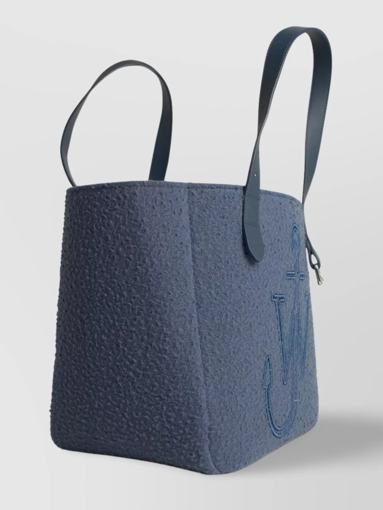 Jw Anderson Wool Tote Shoulder Bag Textured Straps