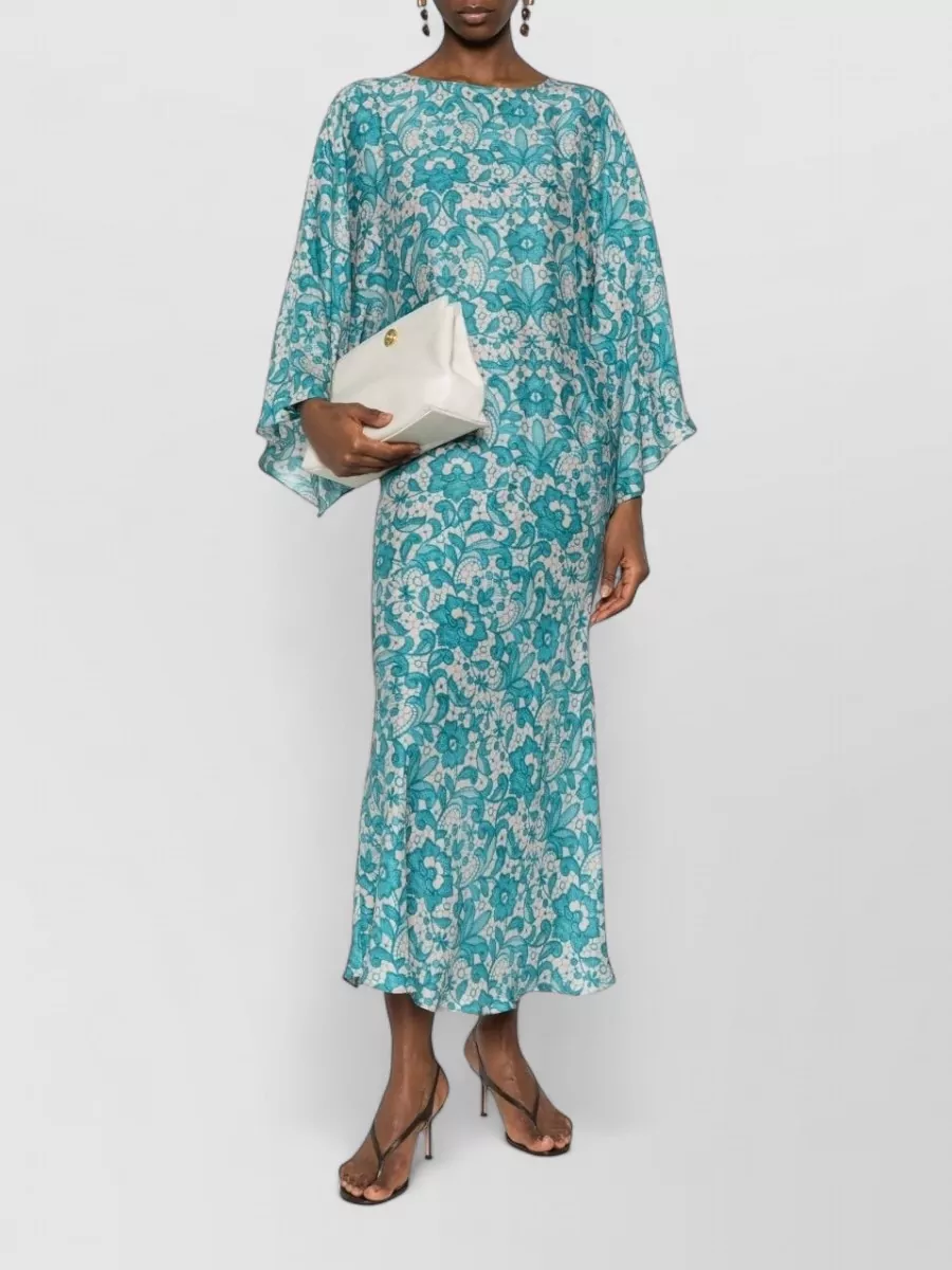 Gianluca Capannolo silk short-sleeve maxi dress