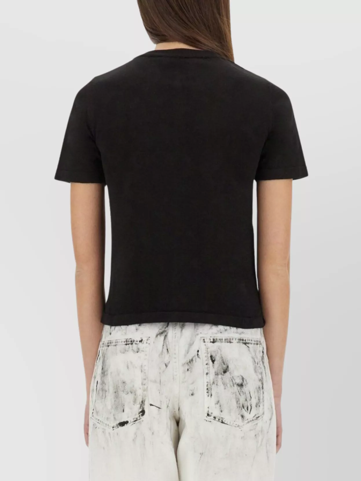 Moschino Bear Sweater Graphic Print Short Sleeves