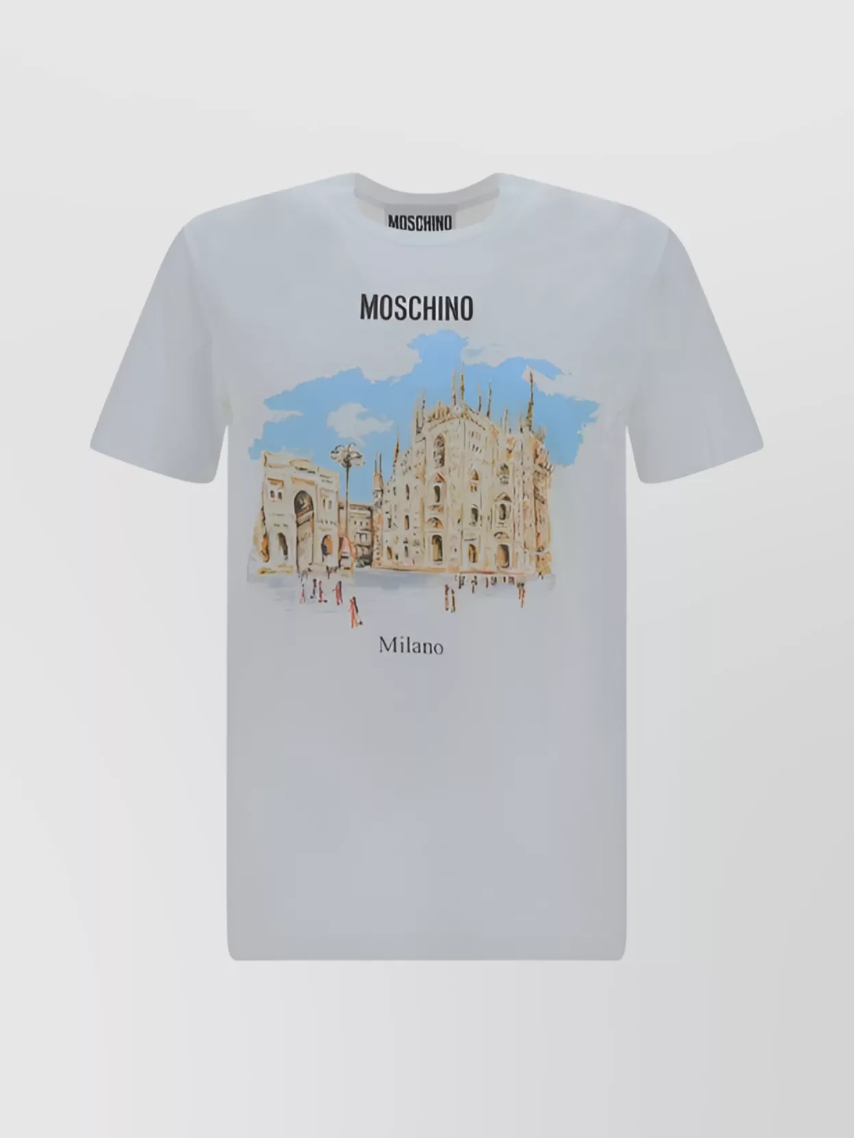 Shop Moschino Oversize Graphic Cotton T-shirt