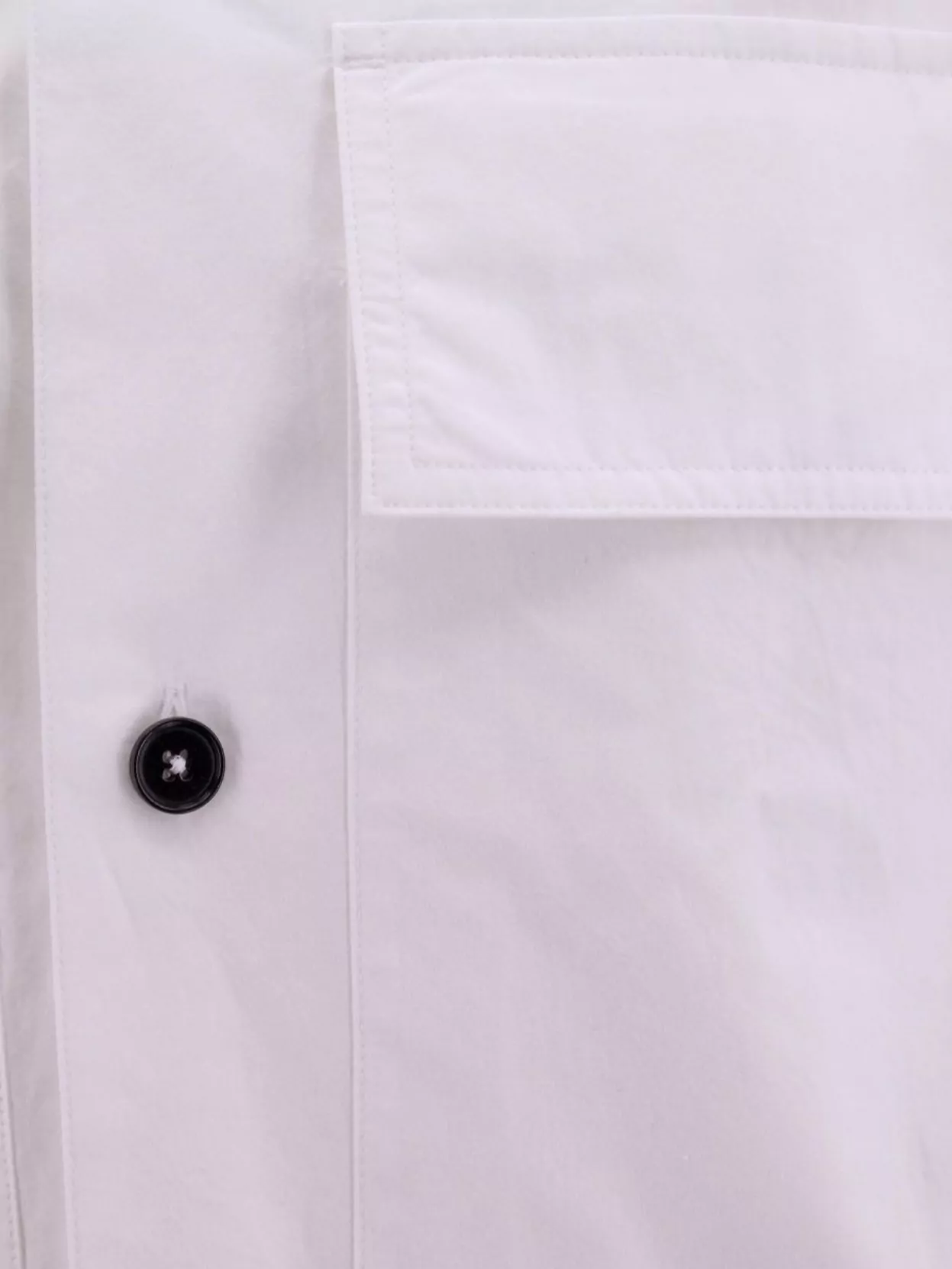 Jil Sander Cotton Shirt With Contrasting Buttons In White