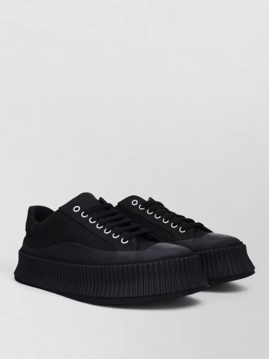 Jil Sander Fabric Low-Top Sneakers