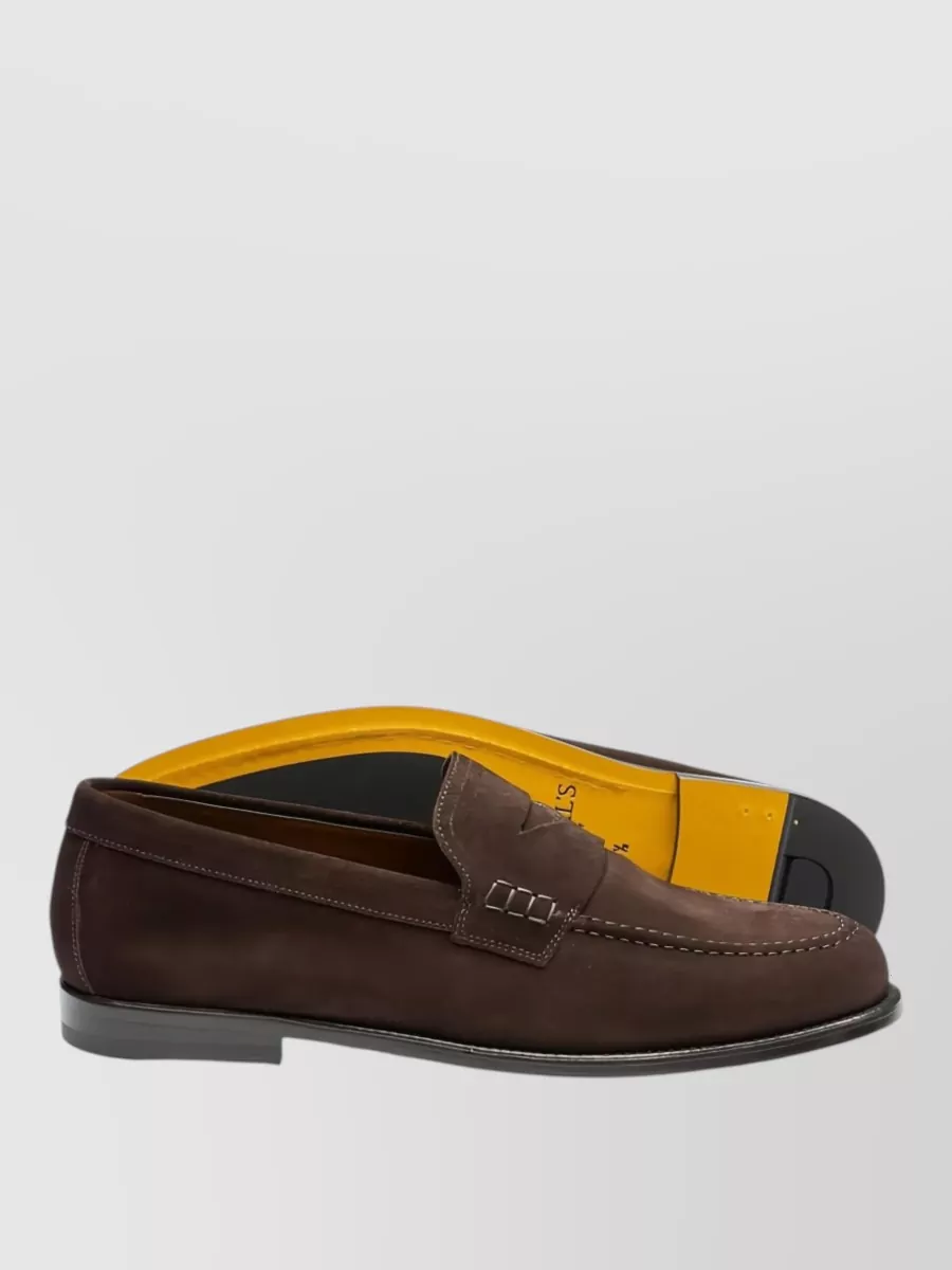 Doucal's Leather Penny Loafers