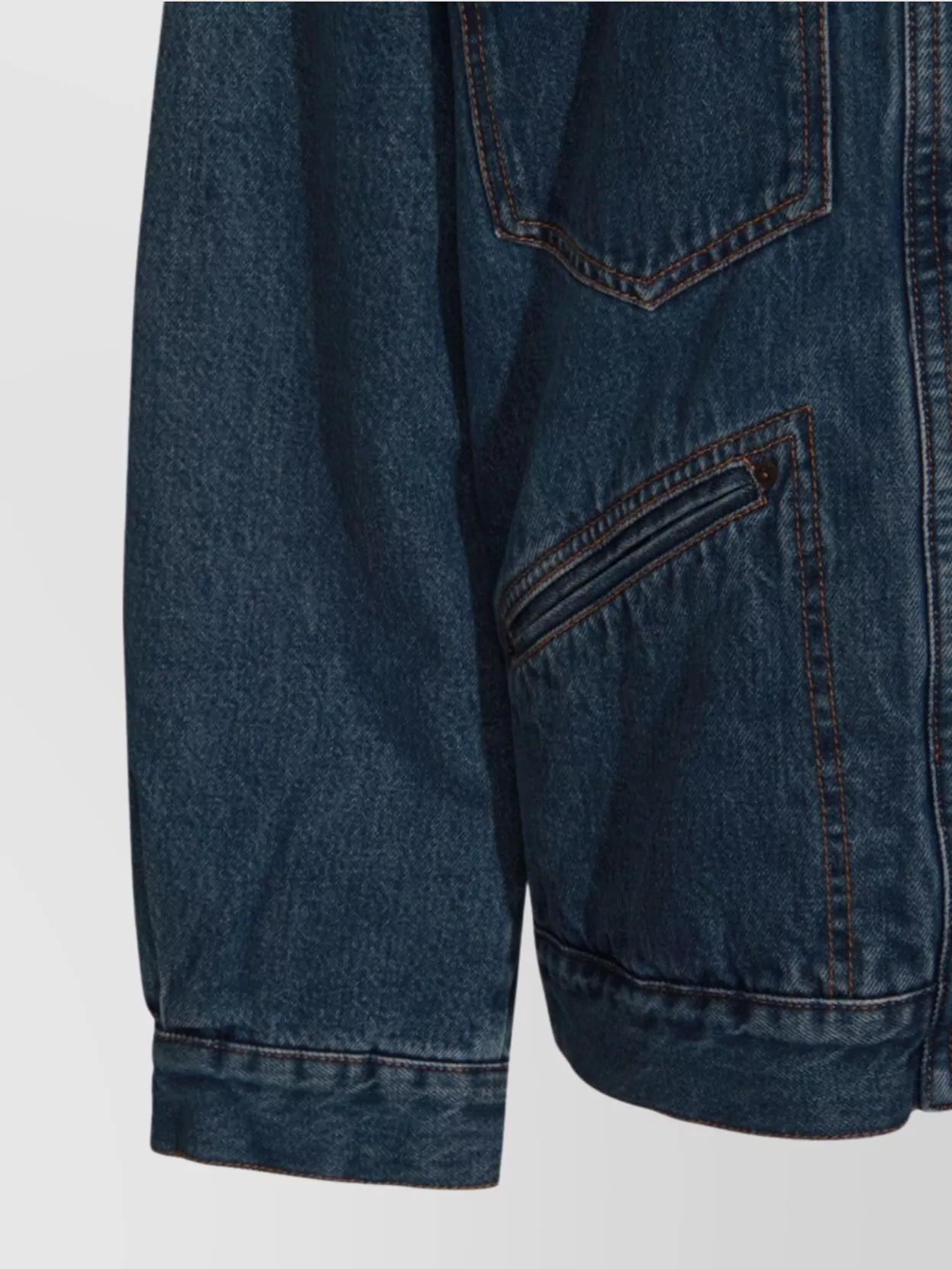 Isabel Marant Casual Jacket With Shearling Collar And Pockets In Blue