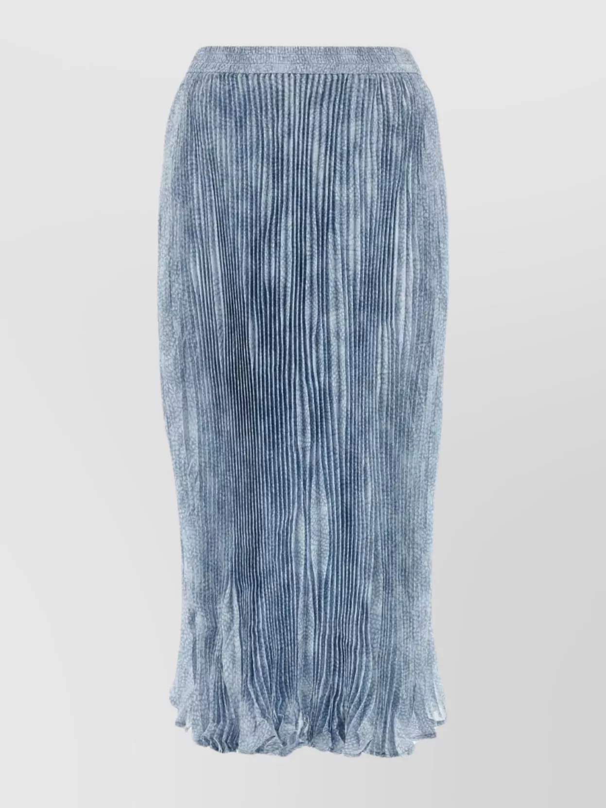 Shop Michael Kors Satin Printed Skirt Elastic Waistband