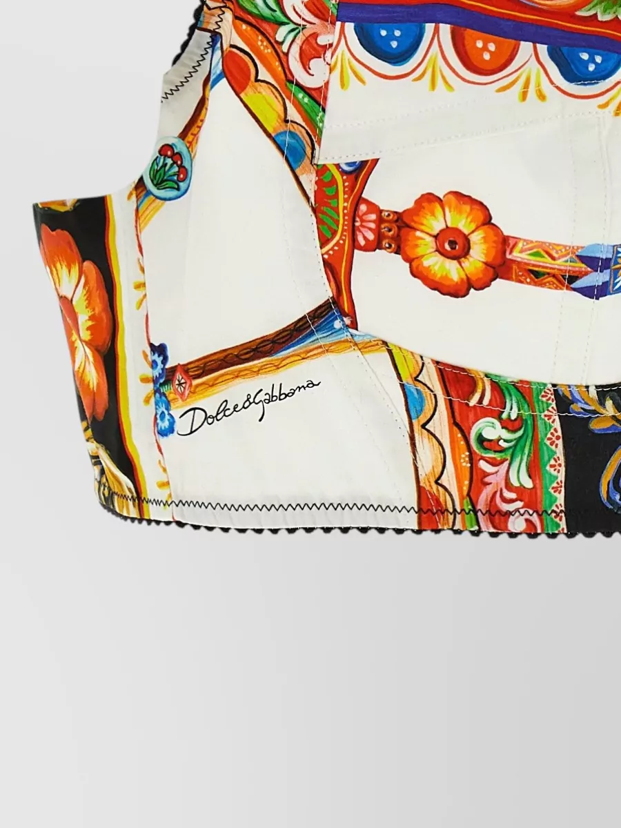 Dolce&Gabbana Printed Crop Top
