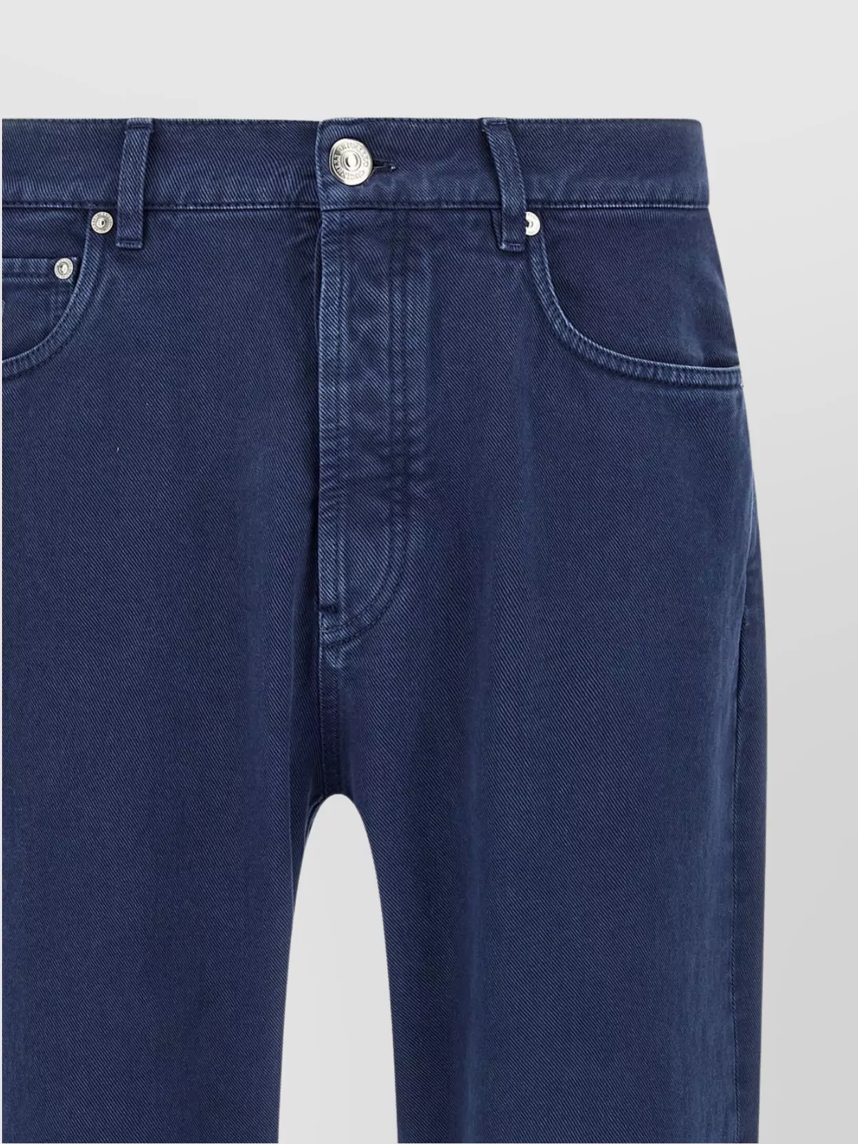 Brunello Cucinelli Rolled Cuff Denim Trousers