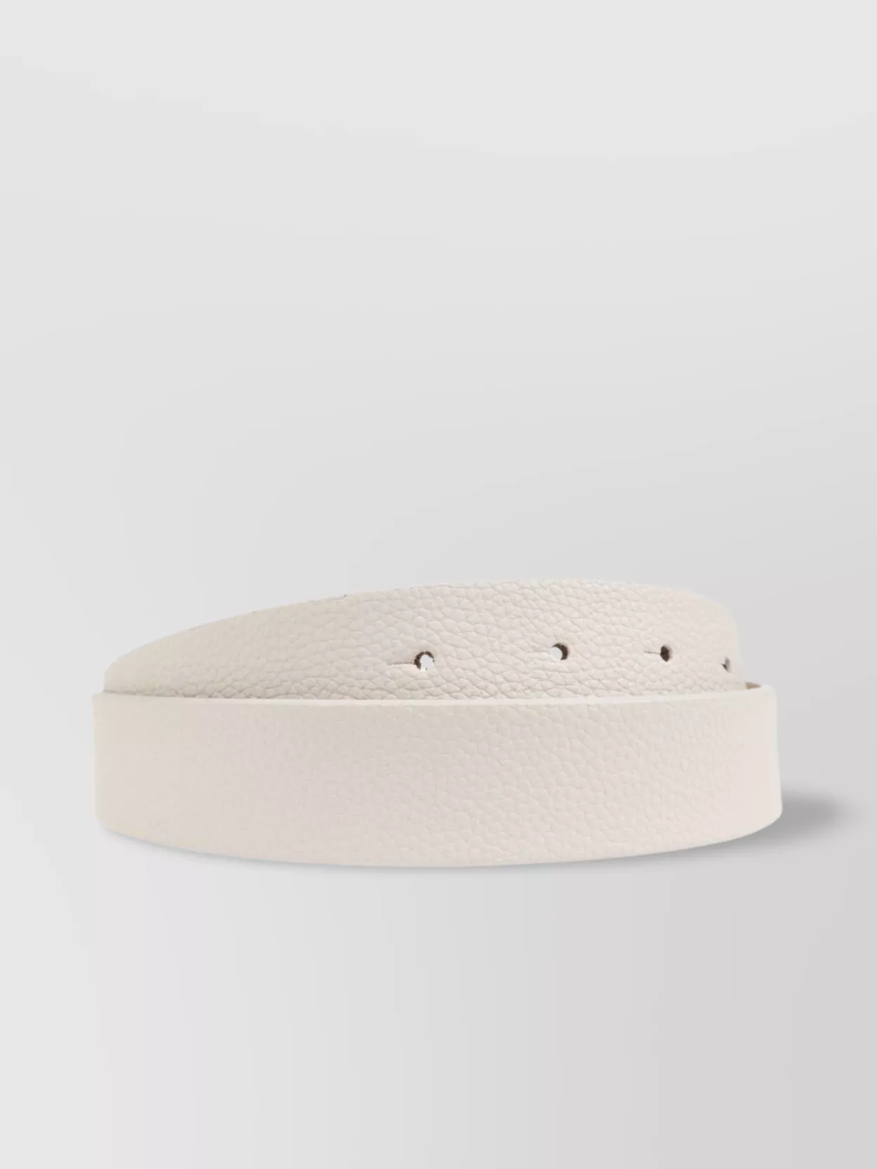 Emporio Armani Adjustable Logo Buckle Belt With Textured Finish
