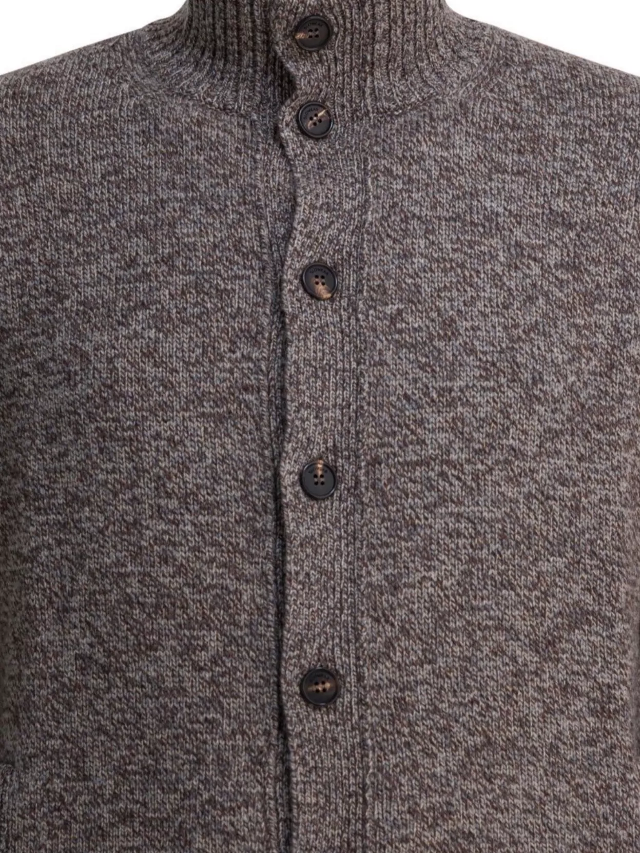 Zanone Textured Knit Sweater High Collar