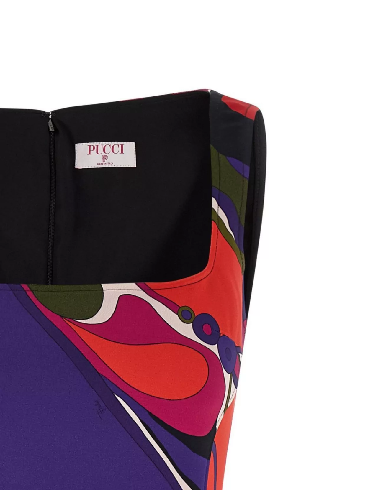Pucci Printed Sleeveless Dress Square Neckline