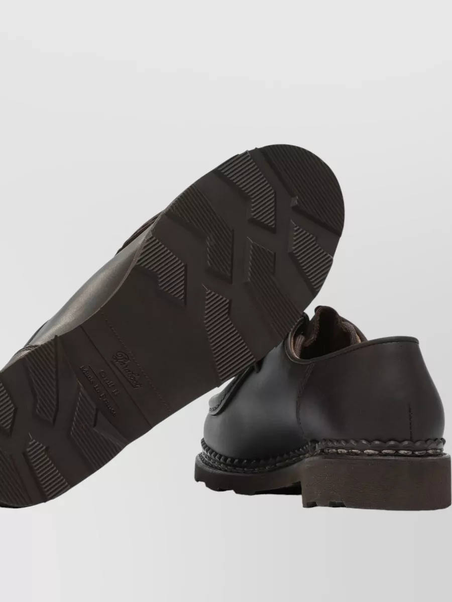 Paraboot Leather Lace-Up Loafers