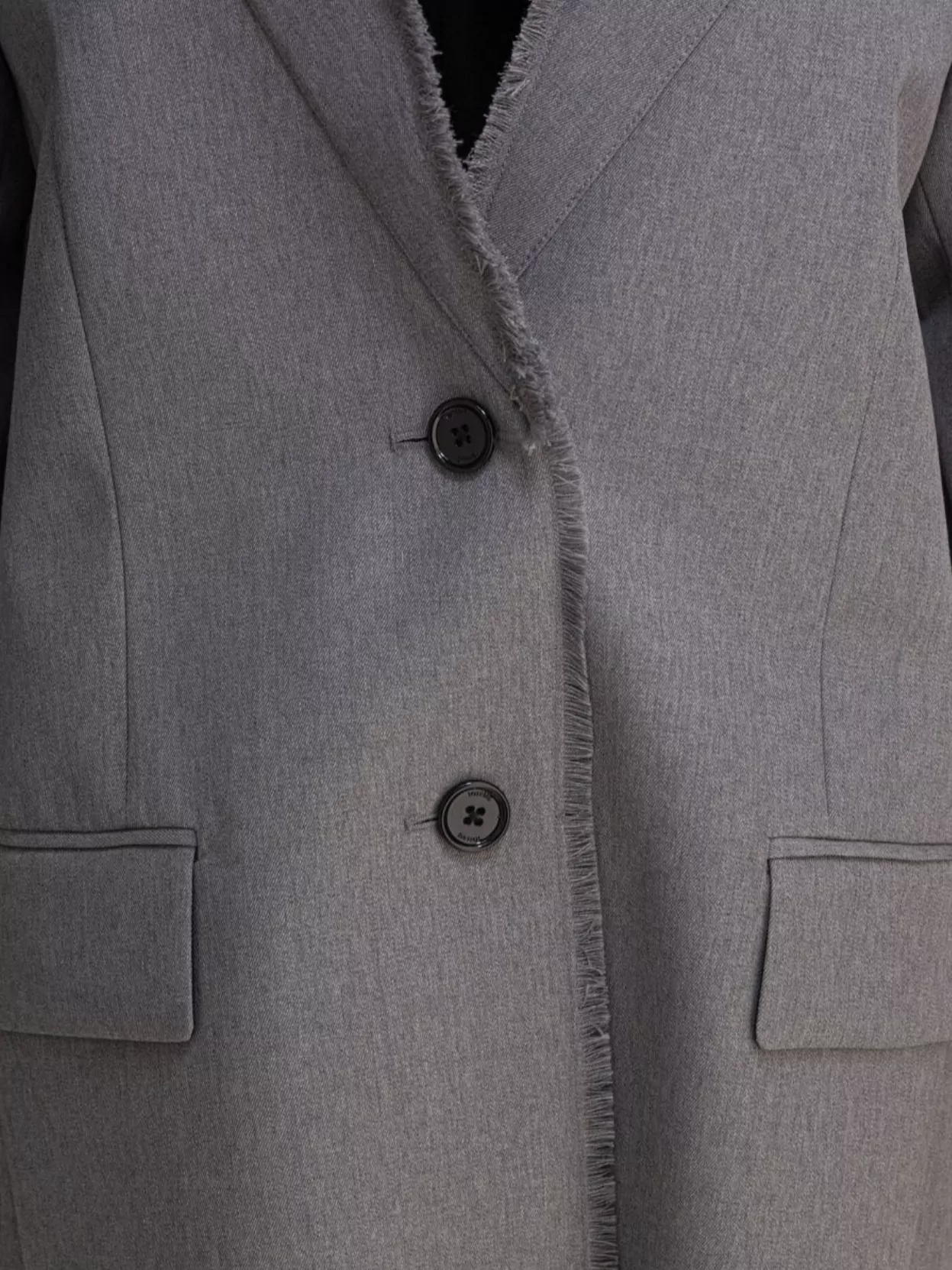 Totême Jackets With Frayed Edges And Notched Lapels