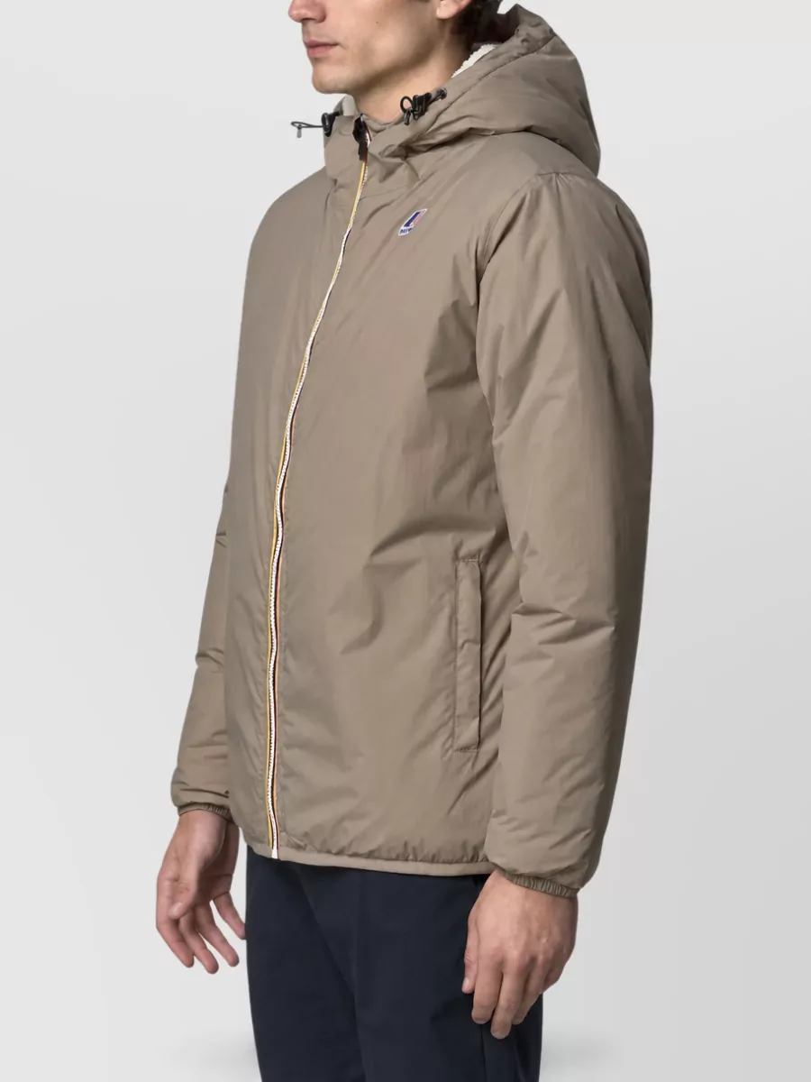 K-Way Hooded Puffer Parka Coat