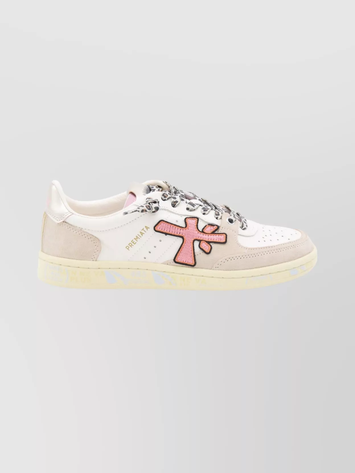 Premiata Casual Low Top Sneakers With Contrast Stitching