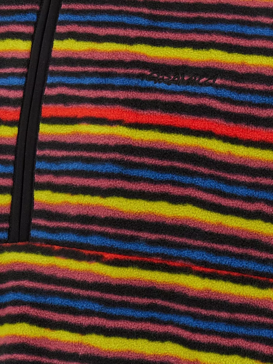 Gramicci Striped Fleece Half-Zip Sweatshirt