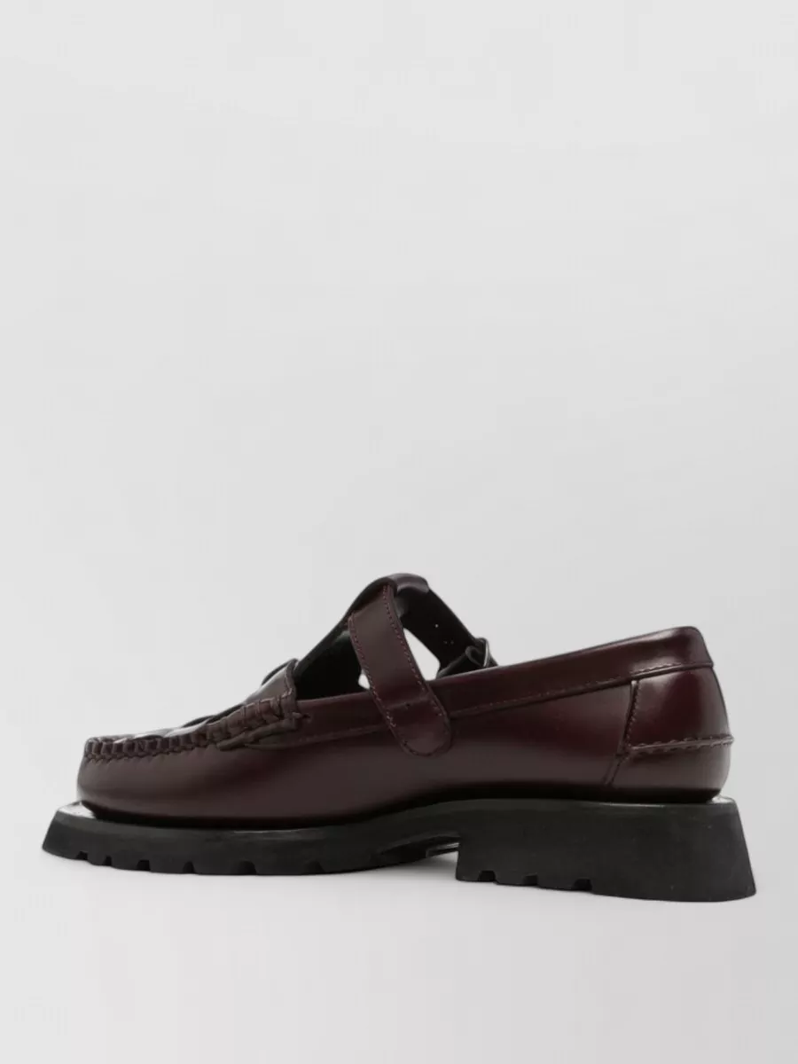 Hereu Leather Woven Loafers