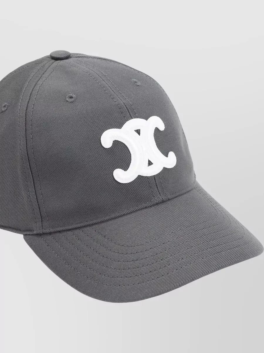 Celine Triomphe Logo Baseball Cap Curved Brim