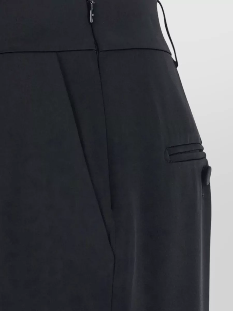 Tom Ford Long Skirt High Waist Front Slit Buttons