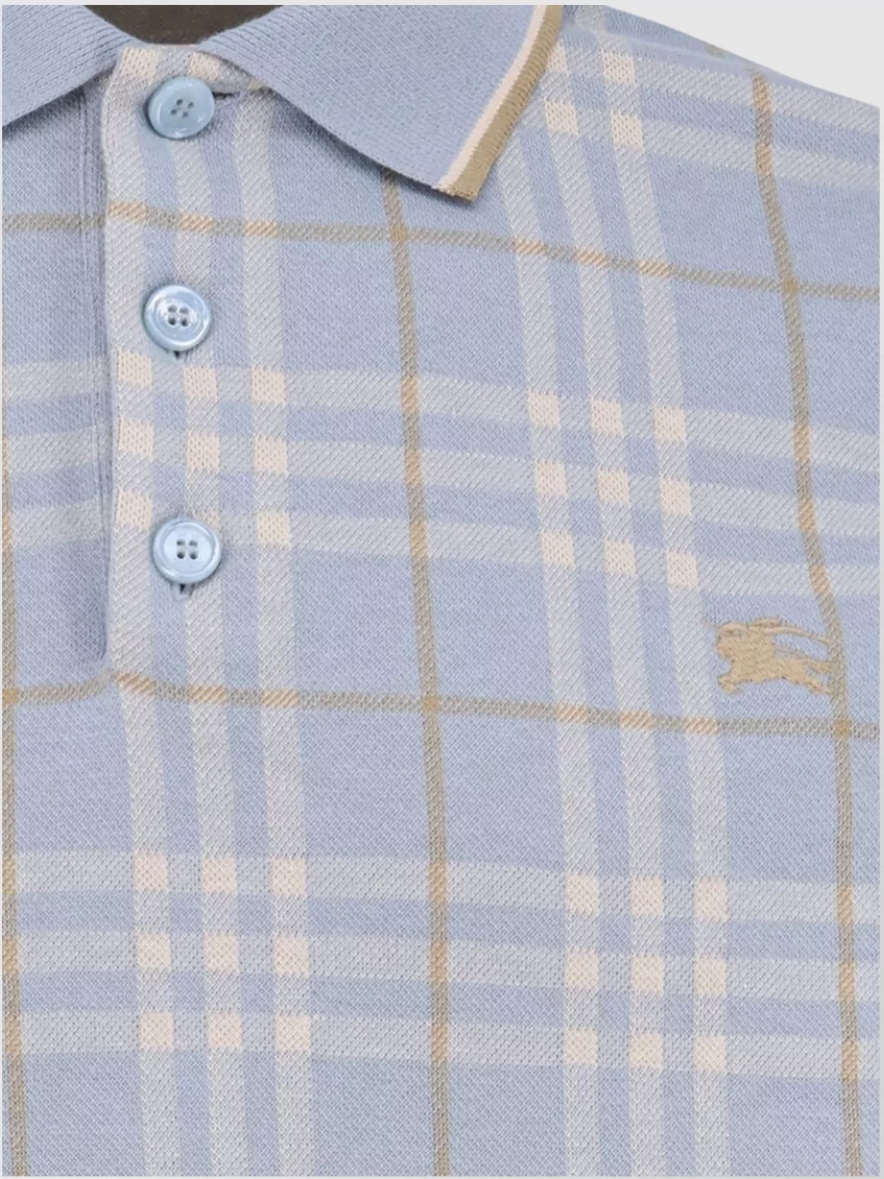 Tシャツ・カットソー BURBERRY Stan polo shirt with Check print Burberry Stan polo shirt check print | The Fashion Square