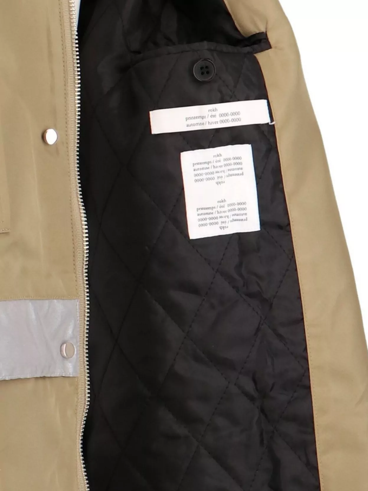 Rokh Jacket Hooded Design Reflective Stripe