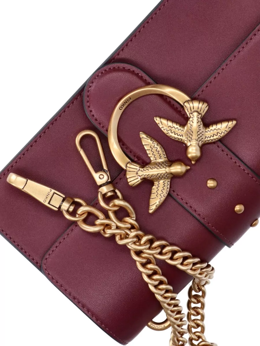Pinko Love Bag Leather Clutch Bag